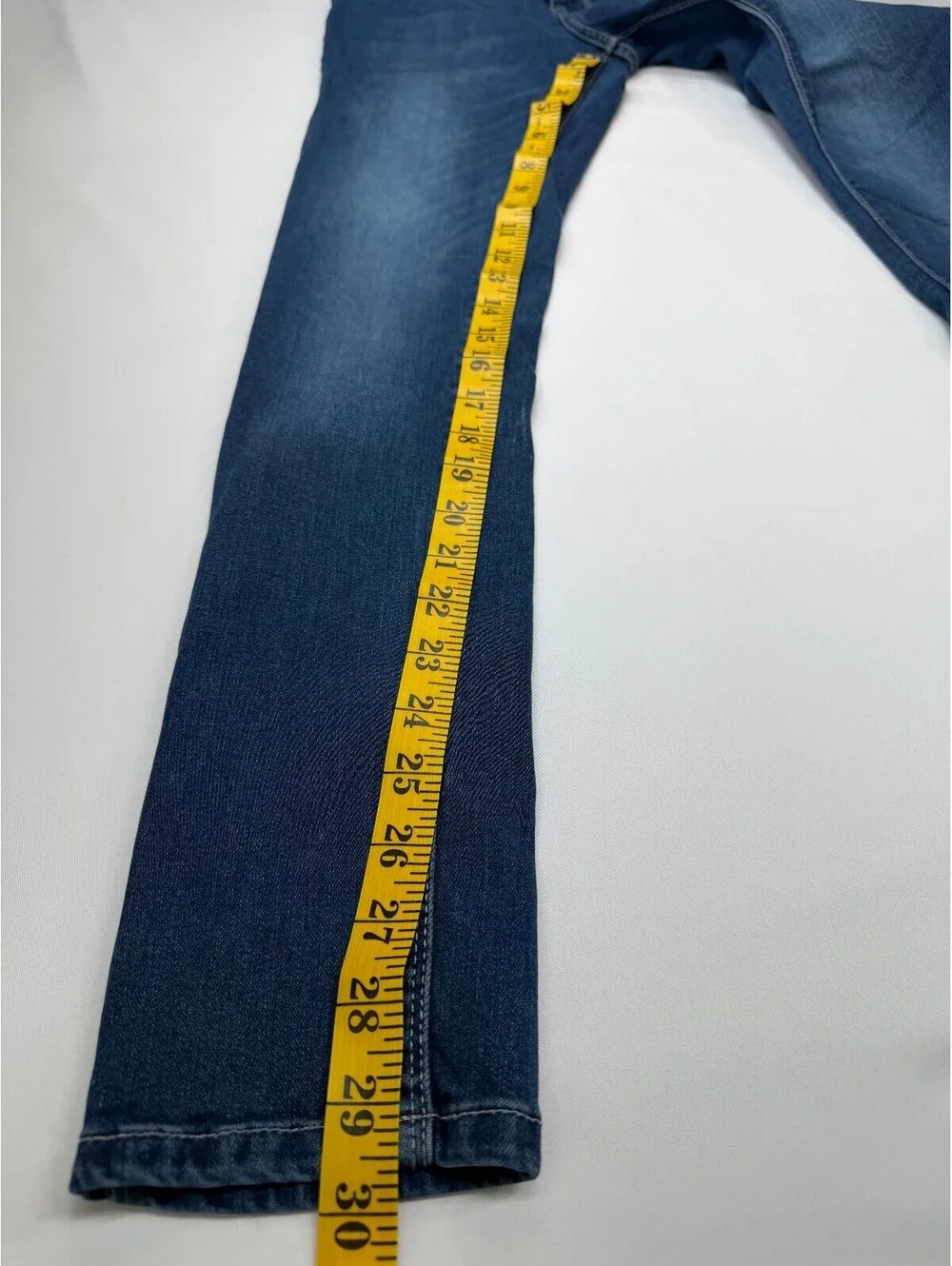 Asos Design Men's Skinny Jeans Slim Fit Dark Wash Stretch Mid-Rise Size 28 Blue